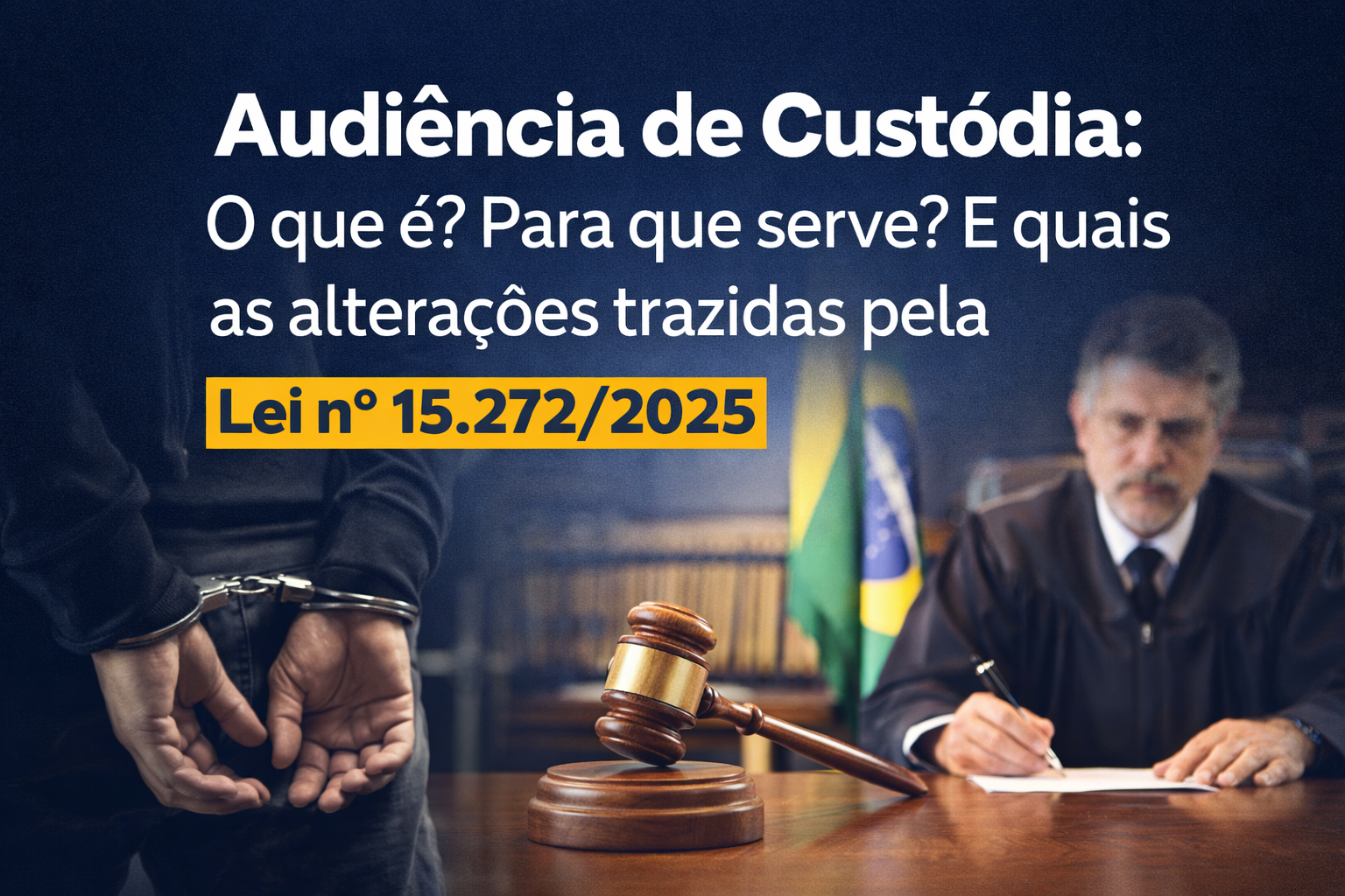 Audiência de Custódia: O que é? Para que serve? E quais as alterações trazidas pela Lei nº 15.272/2025v